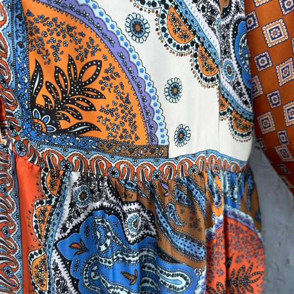 Sandro Paris Paisley Scarf Dress, size 34 - Picture 6 of 12